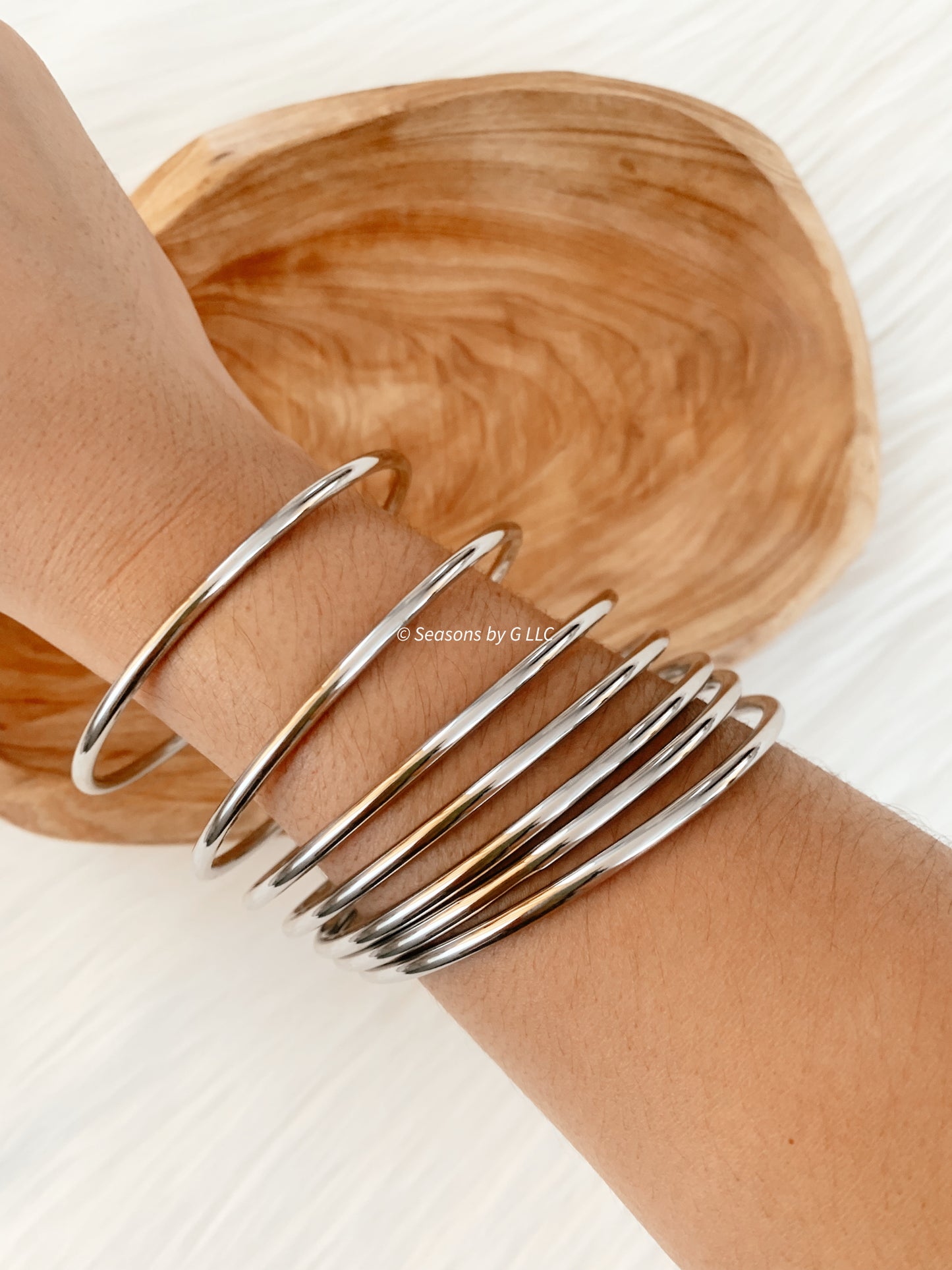 Silver Bangles