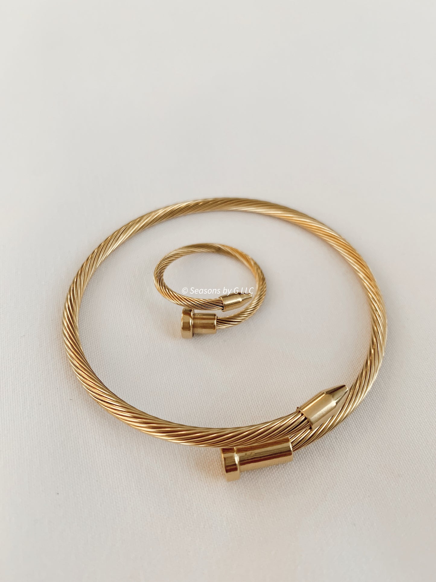 Clove Bangle & Ring Set