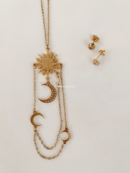 Ara Necklace + Earrings Set